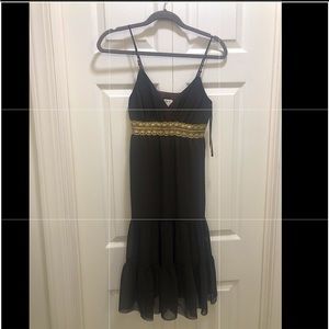 Cache size 2 brown dress